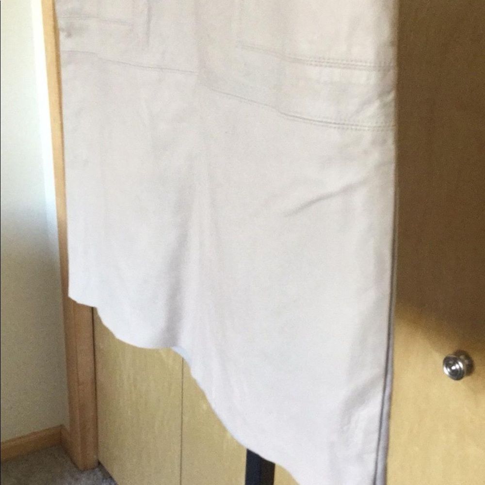 Halston Heritage Leather Straight Skirt - Picture 4 of 8